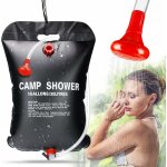 Sac de douche solaire camping, 20l douche solaire de camping sac pliable portable extrieur avec flexible ...