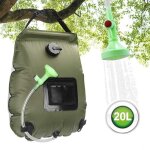 Sac de douche solaire camping, 20l solaire sac de douche portable pliant extérieur pour douche température ... Sac de douche solaire camping, 20l solaire sac de douche portable pliant extérieur pour douche température ...