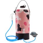 Sac de douche solaire portable, sac de douche de camping portable 10l / 2, 64 gallons, avec pompe  pied ...