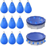 Sacs d'eau lourds pour couverture de piscine, 10 pi�ces poids pour abris de piscine enterr�s, accessoires ...