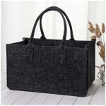 Sac en feutre vedkorg avec poign�e, sac en feutre de bois, sac en feutre, panier en bois pliable, panier ...