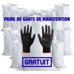 Sac gravats - promosac - 80 litres - ind�chirable - polypropyl�ne tiss� - 550x950 mm