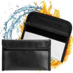 Sac ignifuge, sac � documents ignifuge avec fermeture �clair, ignifuge pour documents et argent pour ...