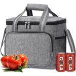 Sac isotherme repas 15l pliable pour homme femme enfant, glacière souple pour pique - nique, courses, ... Sac isotherme repas 15l pliable pour homme femme enfant, glacière souple pour pique - nique, courses, ...