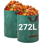 Sacs de jardin robustes - 272 l x 2 sacs de jardin r�utilisables avec poign�es - tissu industriel pour ...