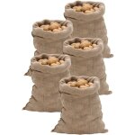Sacs en jute 5 pcs 60x105 cm 100 % jute 220 g / m�