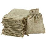 Sac jute, petite pochette tissu , pochette lin 100 pcs , sac de toile de jute pochon dragees sachet lavande ...