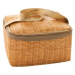 Feiyue - sac  lunch en rotin sac de pique - nique sac fourre - tout multifonctionnel impermable pour ...