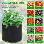 Sac de plantation 11l, sacs de culture de plantes avec poign�e, r�utilisables sacs � plantes, sac vegetaux ...