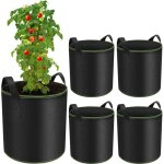 Sac de plantation 5 pi�ces 12l, sac plantation pomme de terre, sacs � plantes de tomate avec poign�es, ...
