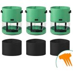 [jamais utilis�]sac pomme de terre culture, sac de plantation jardin, bac potager exterieur, terreau ...