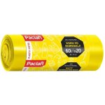 Sacs poubelle paclan 60 l, lot de 20, 139310, jaune