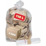 Sac poubelle transparent 110 litres x 100 carton de 100 sacs trs rsistant (30) tri slectif dchets ...