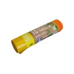 Sacs poubelles de tri jaune transparent avec lien coulissant, rouleau de 10 pices, 70 x 68 x 25cm, 50 ...