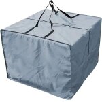 Sac de rangement carr� �tanche pour coussins de jardin avec fermeture �clair et poign�es, 81 x 81 x 61 ...