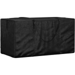 Sac de rangement pour coussins de jardin, coffre de rangement noir 150x75x75 cm pe cfw71857