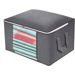 Sac de rangement pliable pour v�tements, grand format, avec poign�e allong�e et fermeture �clair robuste, ...