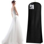 Sac de rangement pour robe de mari�e - noir - longueur totale : 183 cm - pour le rangement ou le voyage ...