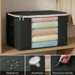 Sacs de rangement sous lit 90l (lot de 1), pliables avec poign�es renforc�es, pour couettes, couvertures ...