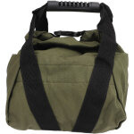 Sac de sable d'entra�nement de fitness et de musculation, vide, avec poign�es, vert olive