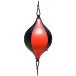 Sac de sable gonflable  double extrmit pour entranement en salle, rouge / noir