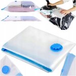 Sac sous vide réutilisable pour vêtements et literie 80 x 100 cm Sac sous vide réutilisable pour vêtements et literie 80 x 100 cm