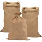 Sac toile de jute, 5 pi�ces sac en toile de jute 60 x 100 cm, sac pomme de terre jute pour le stockage ...