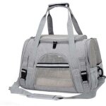 Sac transport chat, sac transport chien respirant et pliable, caisse de transport chat avec bandoulire ...