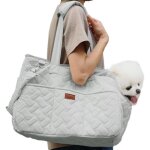 Sac de transport pour chats, sac � main matelass� � c�t�s souples pour animaux de compagnie, chiots, ...