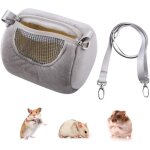Sac de transport pour hamster nain, sac cylindrique portable d'ext�rieur isol� avec bandouli�re r�glable ...