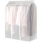 Sac � v�tements 90 x 100 x 50 cm pour suspendre des v�tements, sac de couverture translucide givr� pour ...