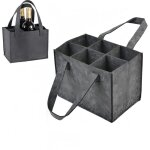 Sac  vin en feutre pais, sac  bouteilles 6 compartiments, porte - bouteilles avec sparateurs amovible, ...