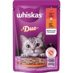 Sachet de gel�e whiskas duo au b?uf et � la volaille 85 g