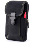 Sacoche de t�l�phone portable en toile avec bandouli�re et �tui vertical pour t�l�phone portable