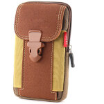 Sacoche de t�l�phone portable en toile avec bandouli�re et �tui vertical pour t�l�phone portable