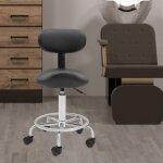 Saddle tabouret avec dossier, selle �l�vatrice, pour bureau, spa, selle � roulettes, r�glable en hauteur, ...