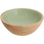 Saladier inaya d19cm vert et manguier - atmosphera cr�ateur d'int�rieur