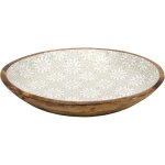 Saladier manguier motif faience d40cm Saladier manguier motif faience d40cm