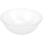 Saladiers rectangulaires en plastique, grands bols de service ronds en acrylique transparent, rcipients ...