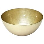 Saladier en verre dor� �28cm