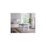 Salle  manger complte avec table 160 cm dcor chne blanchi - alost