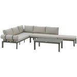 Hesperide - salon de jardin dilors vert laurier 6 places en aluminium et polyester - hespride