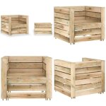 Salon de jardin palette 2 pcs bois de pin imprégné - salon de jardin - mobilier de jardin - ensemble ... Salon de jardin palette 2 pcs bois de pin imprégné - salon de jardin - mobilier de jardin - ensemble ...