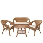 Meublorama - salon de jardin en rotin collection sienne ? canapé 2 places, 2 fauteuils et table ? Élégance ... Meublorama - salon de jardin en rotin collection sienne ? canapé 2 places, 2 fauteuils et table ? Élégance ...