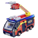 Sam le pompier - camion de pompier - jupiter - 2 figurines - sons et lumieres - plusieurs accessoires ...