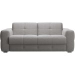 Mobilier deco - samina - canap� 3 places convertible rapido en tissu bouclette gris matelas memory 14 ...