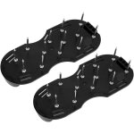 Sandales arateur pelouse, 1 paire 42mm arateur de pelouse avec 26 clous et cl, chaussure  gazon ajustable, ...