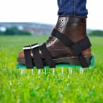 Sandales arateur pelouse rouleau aerateur de pelouse chaussure  gazon, chaussure  gazon, pelouse ventilateu ...