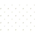 Sanders&sanders - papier peint fleurs jaune ocre et blanc