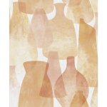 Sanders&sanders - papier peint poterie orange et rose terracotta